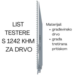 List univerzalne testere S 1242 KHM za drvo