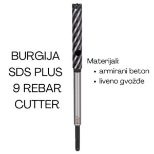 Burgija SDS plus 9 RebarCutter za čekiće za bušenje
