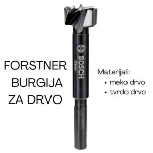 Forstner burgija za drvo za bušilice/odvrtače